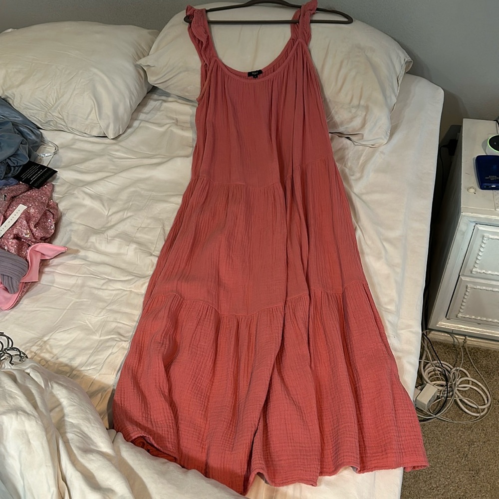 Small RAILS pink gauze maxi dress